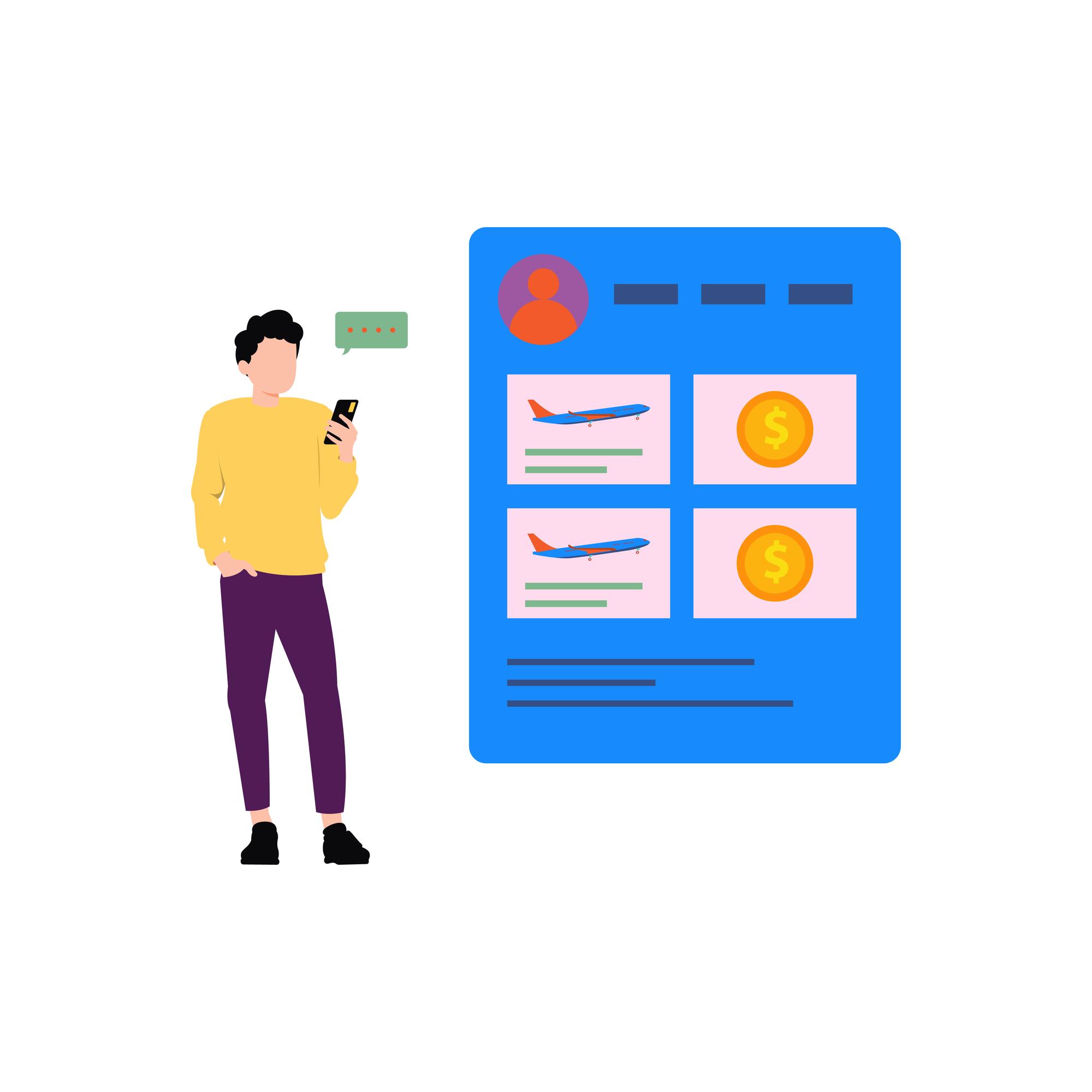 Pricing concept on screen with subscription tiers